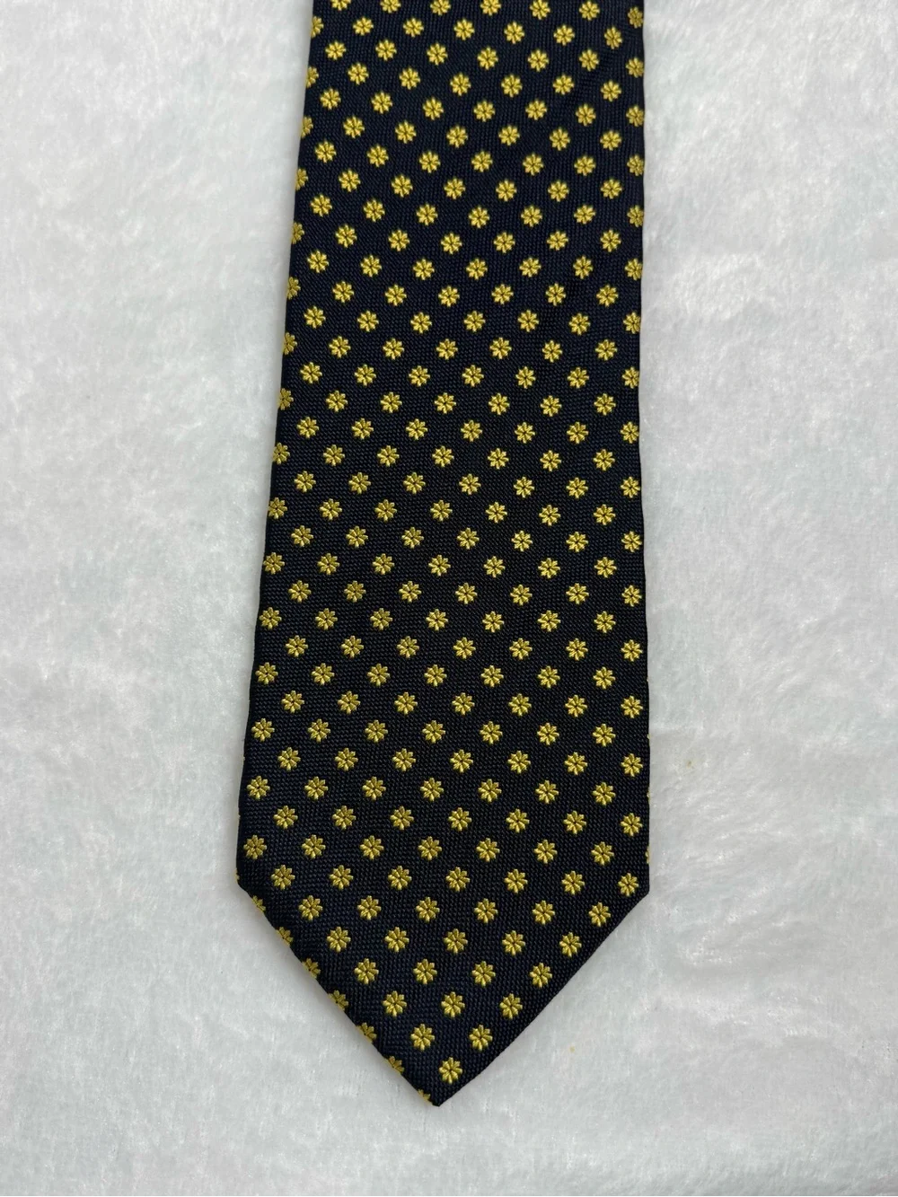 Teo Grimaldi Italian Silk Navy Gold Men’s Tie